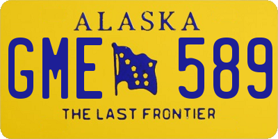 AK license plate GME589