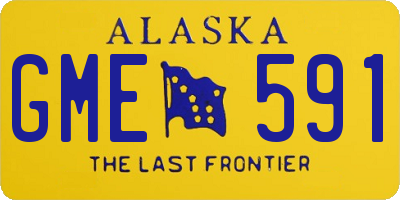 AK license plate GME591