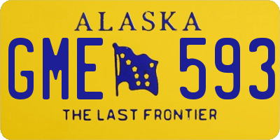 AK license plate GME593