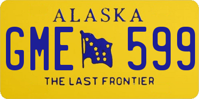 AK license plate GME599