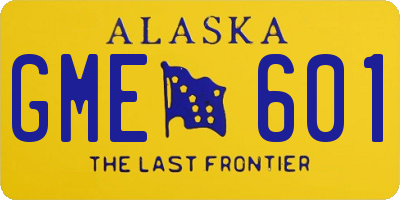 AK license plate GME601