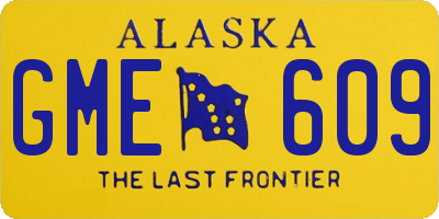 AK license plate GME609