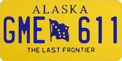 AK license plate GME611