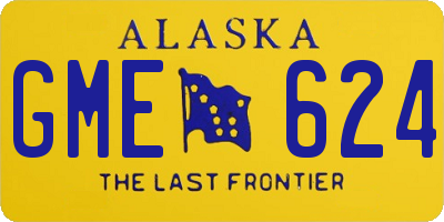 AK license plate GME624