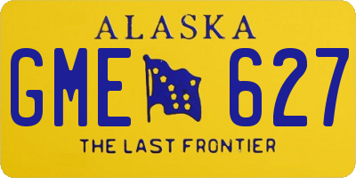 AK license plate GME627
