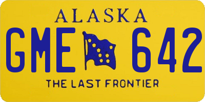 AK license plate GME642