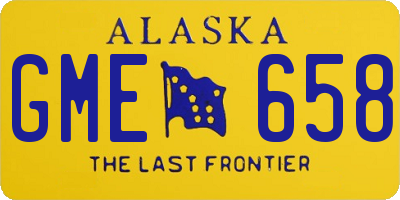 AK license plate GME658