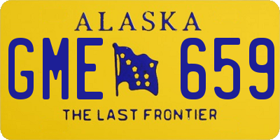 AK license plate GME659