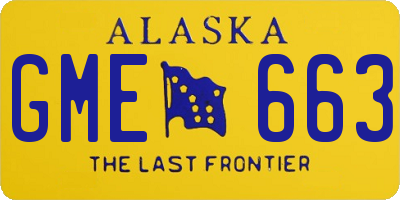 AK license plate GME663