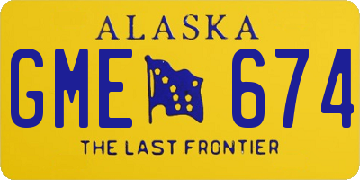 AK license plate GME674