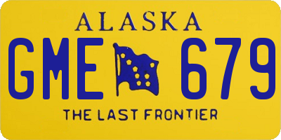 AK license plate GME679
