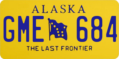 AK license plate GME684