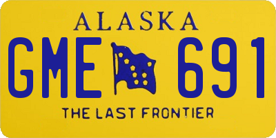 AK license plate GME691