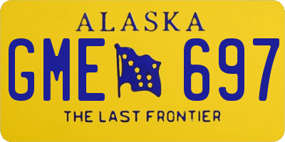 AK license plate GME697