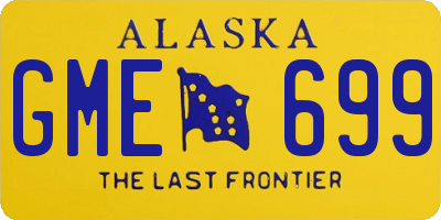 AK license plate GME699