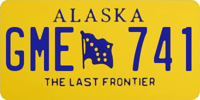 AK license plate GME741