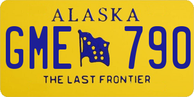AK license plate GME790