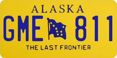 AK license plate GME811