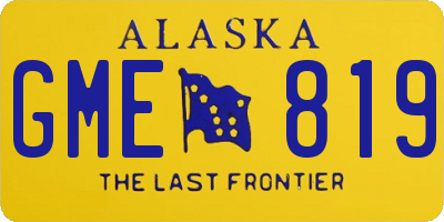 AK license plate GME819