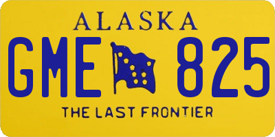 AK license plate GME825