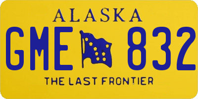 AK license plate GME832