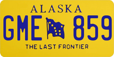 AK license plate GME859