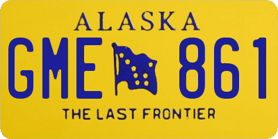 AK license plate GME861