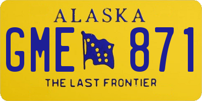 AK license plate GME871