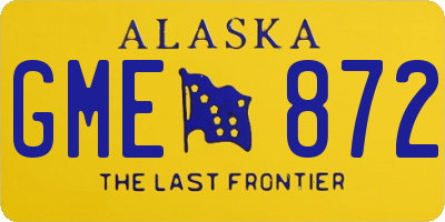 AK license plate GME872