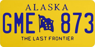 AK license plate GME873