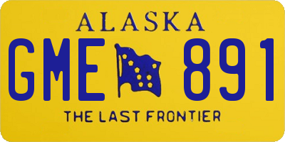 AK license plate GME891