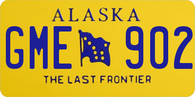 AK license plate GME902