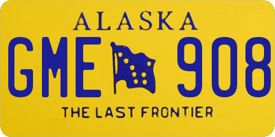 AK license plate GME908