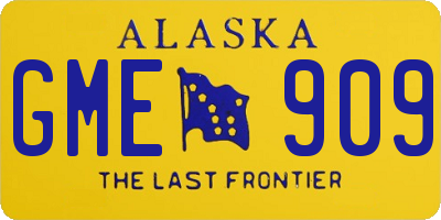 AK license plate GME909