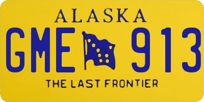 AK license plate GME913