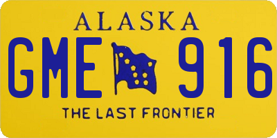 AK license plate GME916