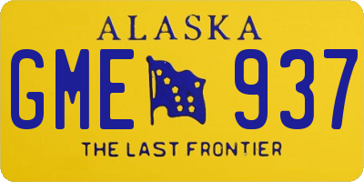 AK license plate GME937