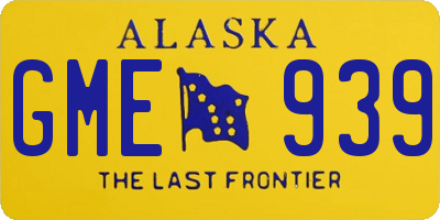 AK license plate GME939