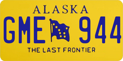 AK license plate GME944