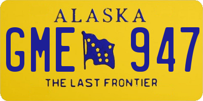 AK license plate GME947