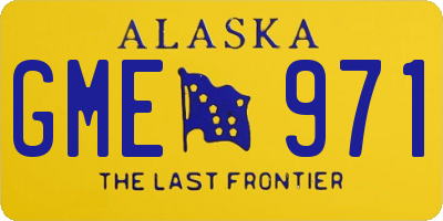 AK license plate GME971