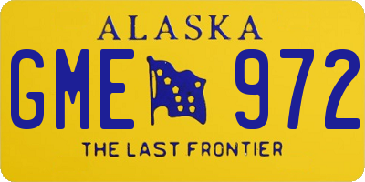 AK license plate GME972