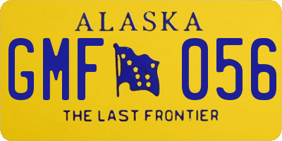 AK license plate GMF056