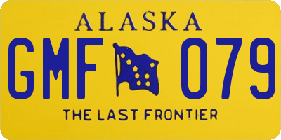 AK license plate GMF079