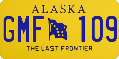 AK license plate GMF109