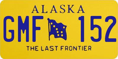 AK license plate GMF152