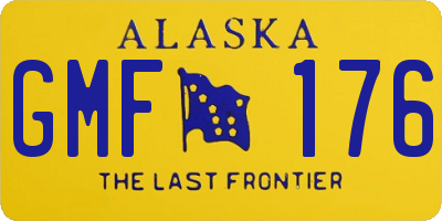 AK license plate GMF176