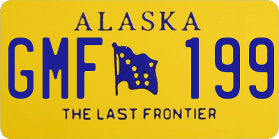 AK license plate GMF199