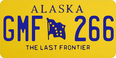 AK license plate GMF266