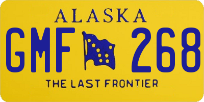 AK license plate GMF268